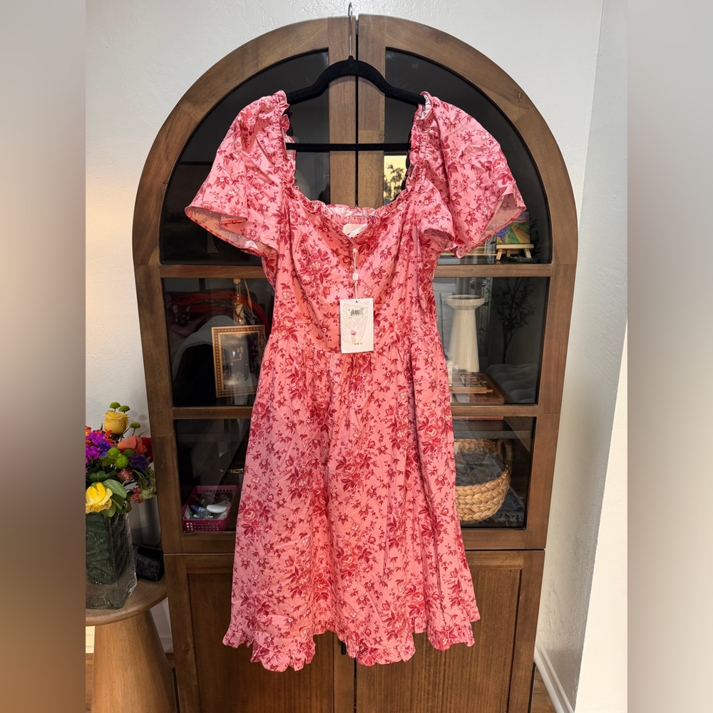 🩷💕NWT Gal Meets Glam - Marianna Floral Pink Dress💕🩷 - Picture 2 of 9